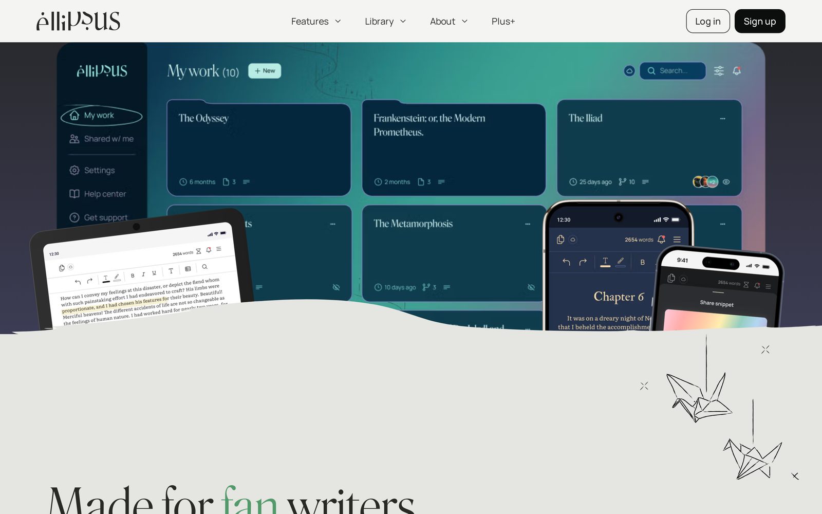 Ellipsus product interface preview across devices